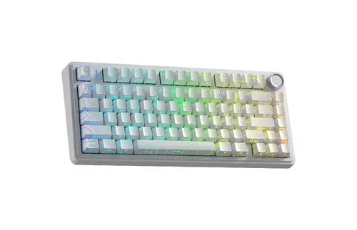 Aula геймърска механична клавиатура Wireless Gaming Mechanical Keyboard F75HE - Black King Magnetic Switch [Linear] (English US), White - image 2