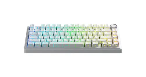 Aula геймърска механична клавиатура Wireless Gaming Mechanical Keyboard F75HE - Black King Magnetic Switch [Linear] (English US), White - image 3