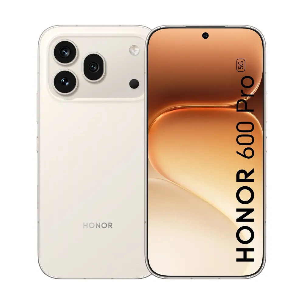 Κινητό τηλέφωνο, Honor 600 Pro Golden White, 6.57" 120Hz Amoled ίσια οθόνη, 2728x1264, Qualcomm Snapdragon 8 Elite (2x4.32GHz+6x3.53GHz), 12GB, 512GB
