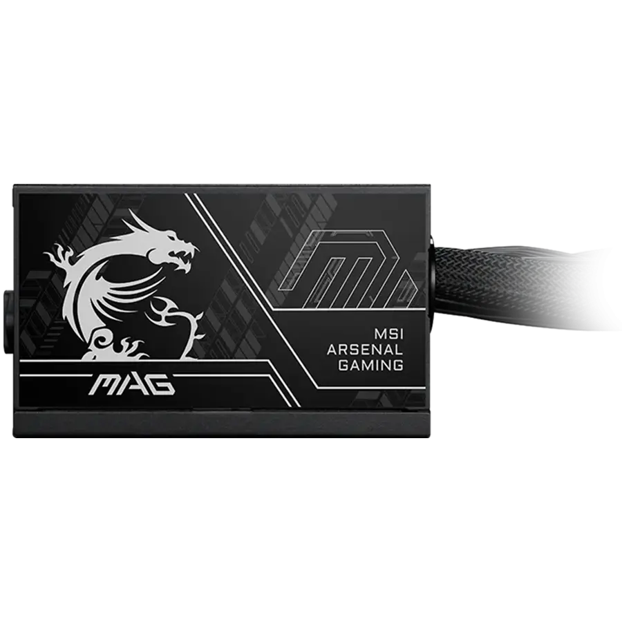 MSI MAG A750BN PCIE5 II, 750W, 80 Plus Bronze, 120mm Low Noise Fan, Protections: OVP/OCP/SCP/OPP/UVP, Dimensions: 140mmx150mmx86mm, 5Y Warranty - image 3