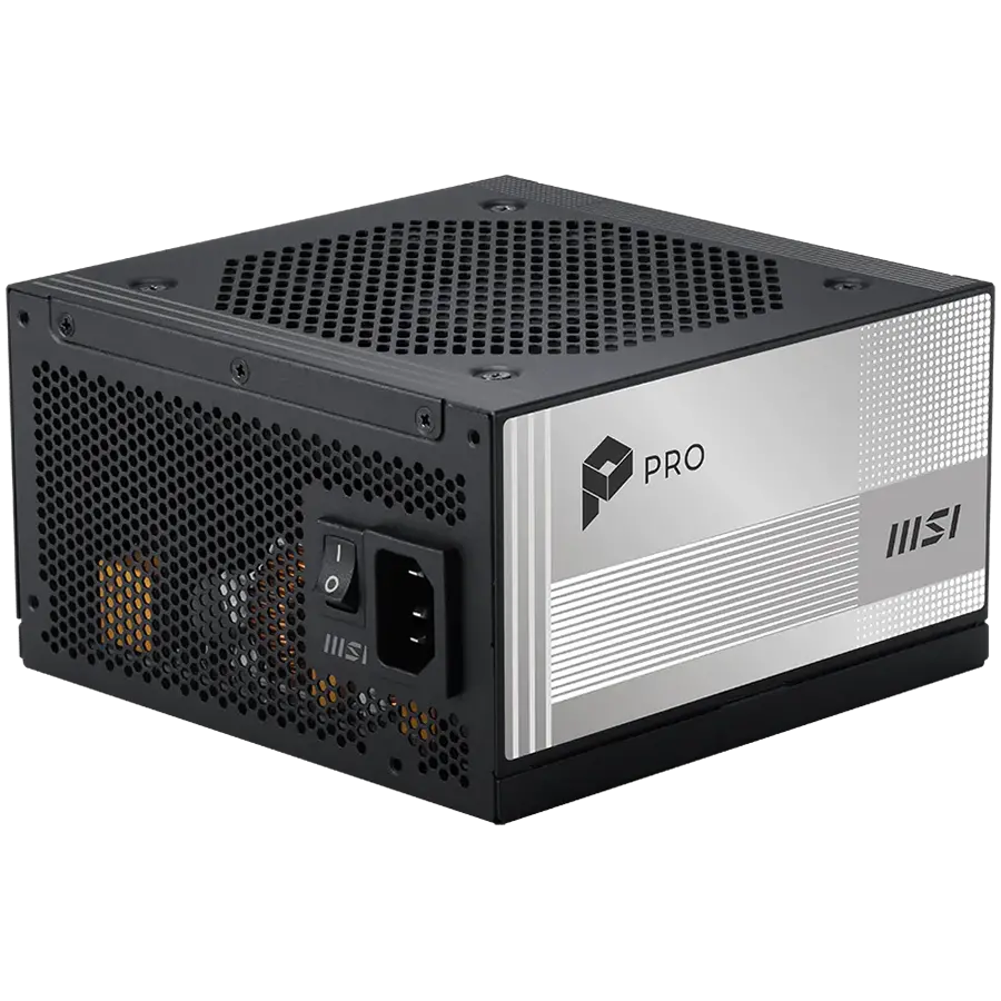 MSI PRO A850PL PCIE5, 850W, 80 Plus Platinum, 120mm Fluid Dynamic Bearing Fan, Protections: OCP/OTP/OPP/SCP/OVP/UVP/SIP/NLO, Dimensions: 150mmx150mmx86mm, 7Y Warranty - image 4