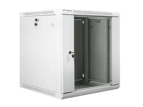 Комуникационен шкаф, Lanberg rack cabinet 19” wall-mount 12U / 600x600 for self-assembly (flat pack), grey