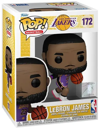 Фигурка Funko Pop! Basketball: NBA Los Angeles Lakers - LeBron James #172 - image 1