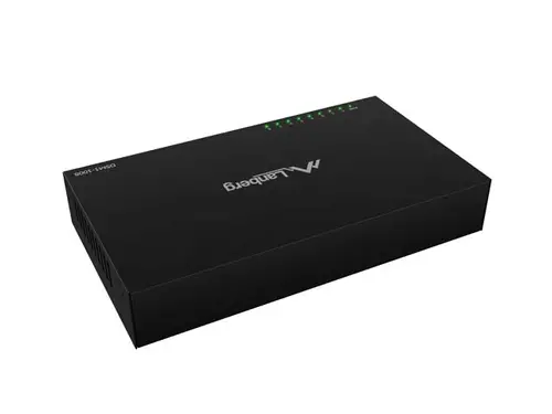 Комутатор, Lanberg switch DSM1-1008 8-port, 1GB/s 12V Metal case - image 2