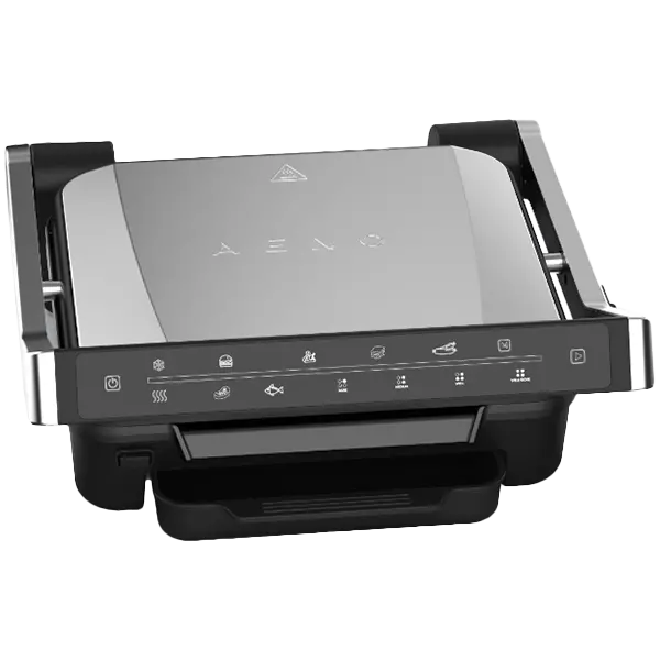 AENO Electric Grill EG3: 2000W, 7 automatic programs +Manual mode, 4 Degrees of Roast, Color indication, Removable plates Plate size 292*230mm