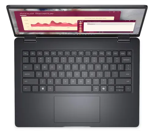 Лаптоп, Dell Pro 14 PC14250, Intel Core 5 120U (10 cores, up to 5.0 GHz), 14" FHD+(1920x1200) IPS, 300nits AG, 16 GB: 1 x 16 GB, DDR5, 5200 MT/s, 512 GB SSD, Intel graphics, FHD HDR IR Cam and Mic, Wi-Fi 6E, FPR, Backlit Kb, Ubuntu, Magnetite, 3Y PS - image 3