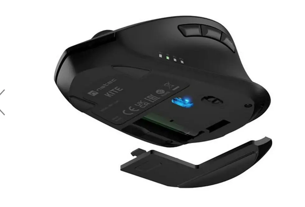 Мишка, Natec Mouse Kite Wireless 4000DPI Optical Silent tilt wheel, Black - image 4