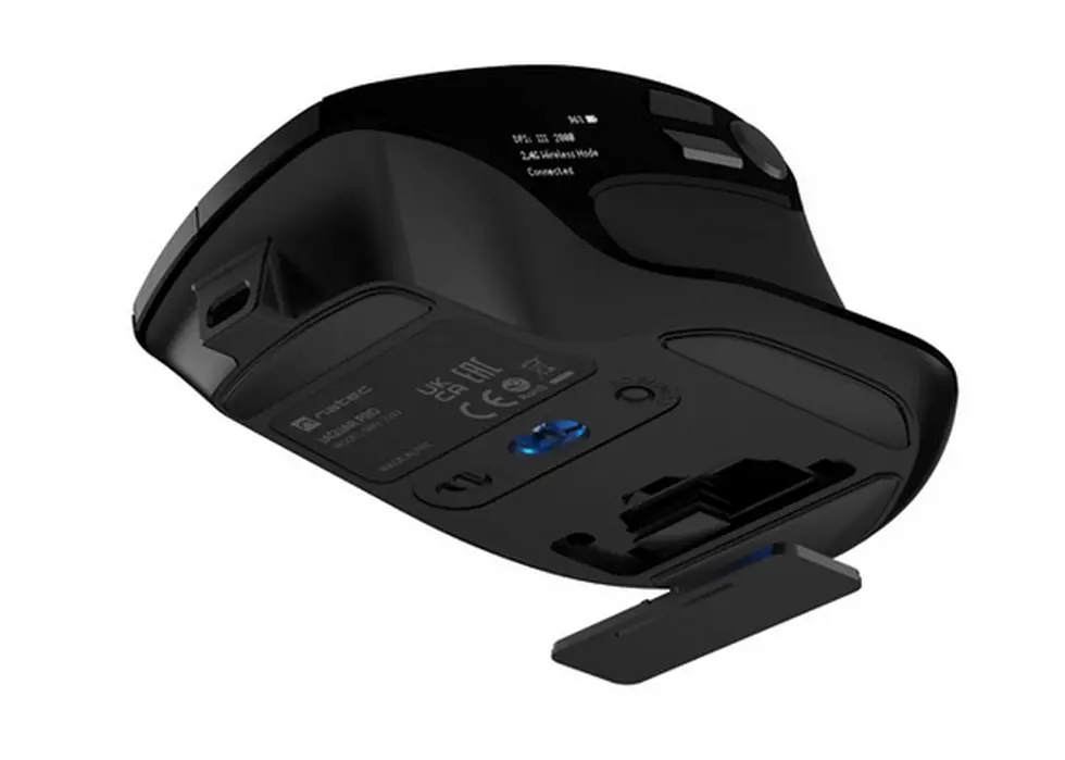 Мишка, Natec Mouse Jaguar Pro Wireless 4000DPI Optical Silent, fast scroll, programmable, Black - image 5
