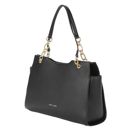 Дамска черна чанта Pierre Cardin - image 1