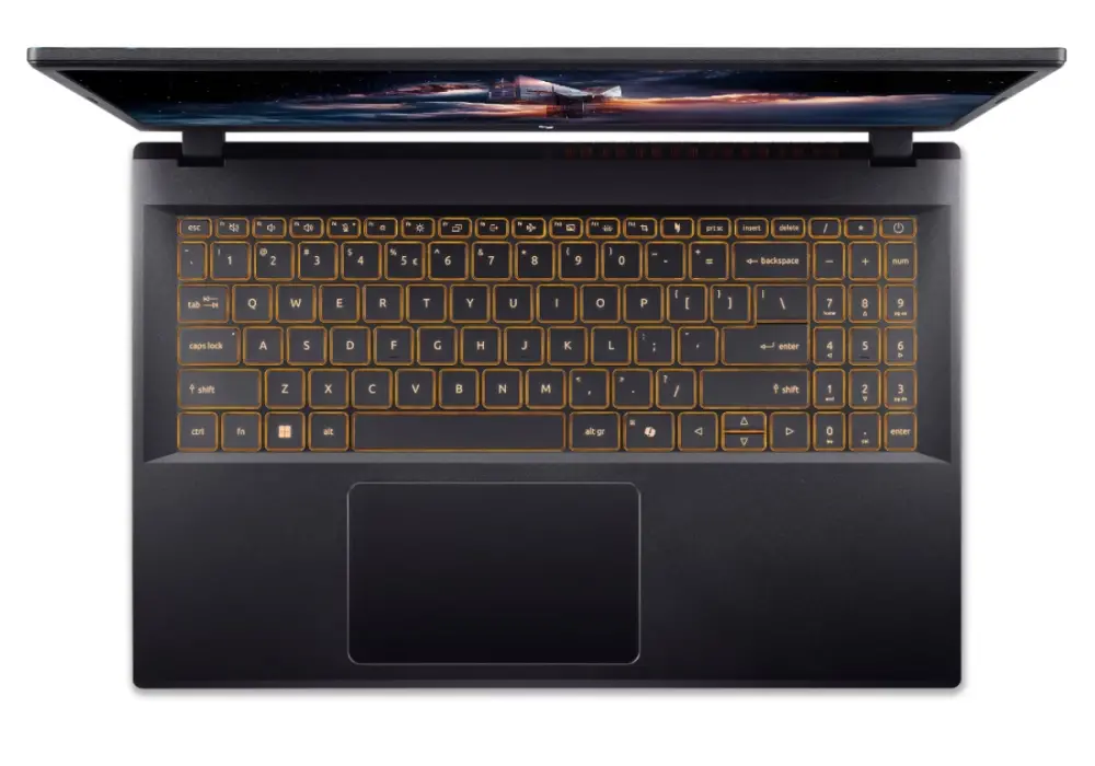 Лаптоп, Acer Nitro V 15, ANV15-52-59ZT, Intel Core i5-13420H (8C/12T, up to 4.7GHz, 12MB), 15.6" FHD IPS (1920x1080), 165Hz, 16GB DDR5 (1 Slot free), 512GB PCIe NVMe SSD, NVIDIA GeForce RTX 3050 6GB GDDR6, Wi-Fi AX, BT 5.2, HD Cam, KB Backlight, No OS, Obsidian - image 3