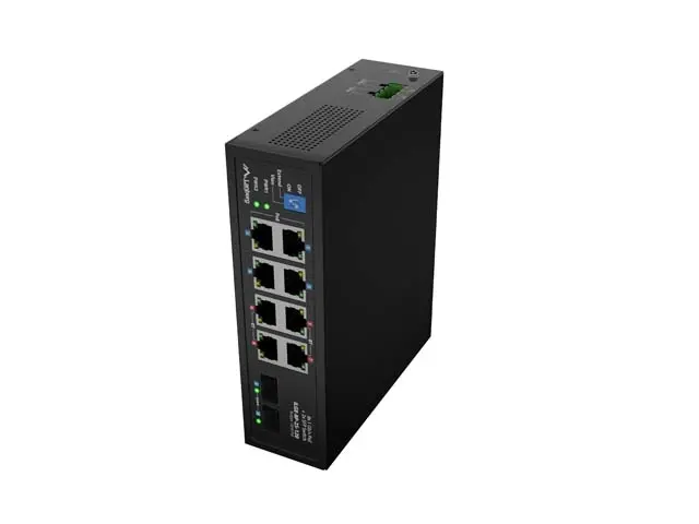 Комутатор, Lanberg Switch ILGE-8P-2S-120 POE 4 x BT 4 x AT 2 x SFP DIN Unmanagment Gigabit Ethernet - image 5