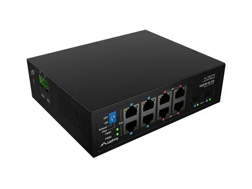 Комутатор, Lanberg Switch ILGE-8P-2S-120 POE 4 x BT 4 x AT 2 x SFP DIN Unmanagment Gigabit Ethernet Комутатор, Lanberg Switch ILGE-8P-2S-120 POE 4 x BT 4 x AT 2 x SFP DIN Unmanagment Gigabit Ethernet