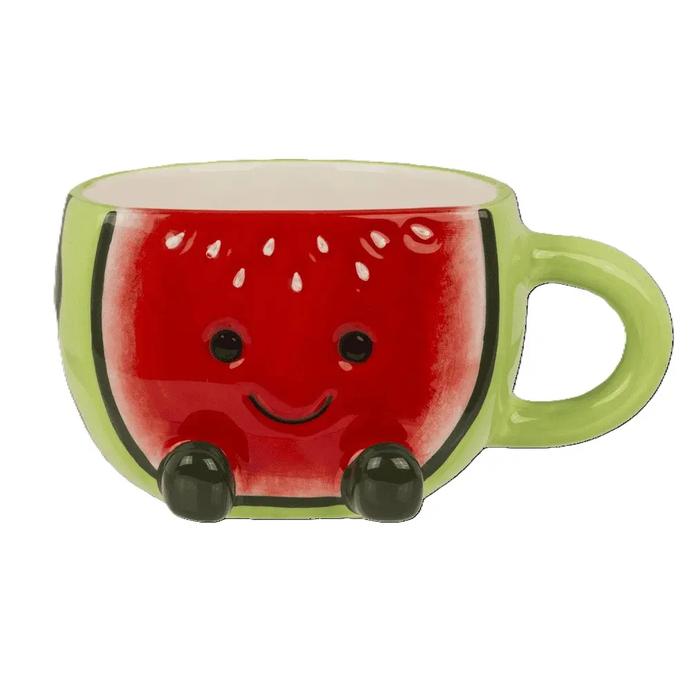 Керамична чаша Kawaii Watermelon, 370 мл
