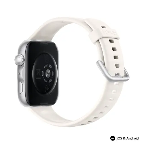 Часовник, Huawei Watch Fit 5 Niki-B19F White + Huawei Freebuds SE 4 ANC, White - image 5