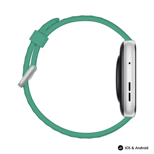 Часовник, Huawei Watch Fit 5 Niki-B19F Green + Huawei Freebuds SE 4 ANC, White - image 4