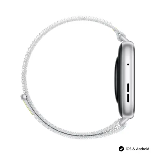 Часовник, Huawei Watch Fit 5 Niki-B19W Silver + Huawei Freebuds SE 4 ANC, White - image 4
