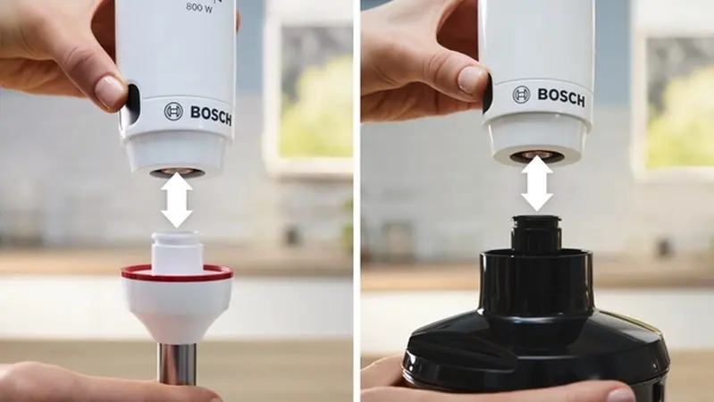 Пасатор, Bosch MSM4W410, SER4, Blender, ErgoMaster, 800 W, Dynamic Speed Control, QuattroBlade System, Included Blender & Measuring cup, White - image 4