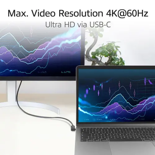 ACT Кабел USB-C - USB-C, 10Gbps, 60W, 1 m, конектори 90° left/right, up/down angled - image 4