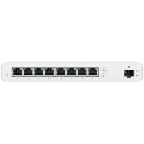 (8) GbE RJ45 ports with 27V passive PoE output Router (8) GbE RJ45 ports with 27V passive PoE output Router
