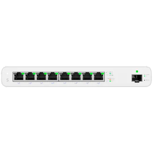 Ubiquity Switch (8) GbE RJ45 ports with 27V passive PoE output,1 SFP port - image 3