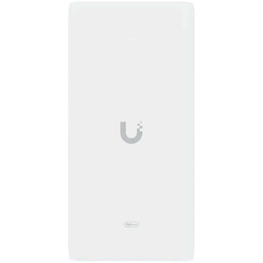 Ubiquiti UniFi 10G PoE+++ Adapter (90W), can power UniFi PoE+++ devices, reduce dependency on PoE switch power, and provide a Multi-Gigabit LAN connection, Contains RJ45 data input, AC cable with earth ground, and PoE+++ output - image 1