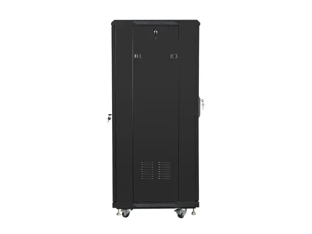 Комуникационен шкаф, Lanberg rack cabinet 19" free-standing 27U / 600x600 self-assembly flat pack, black - image 3