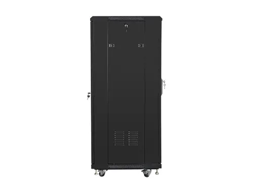 Комуникационен шкаф, Lanberg rack cabinet 19" free-standing 27U / 600x600 self-assembly flat pack, black - image 3