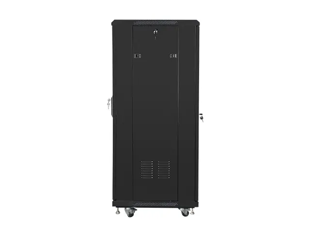 Комуникационен шкаф, Lanberg rack cabinet 19" free-standing 27U / 600x600 self-assembly flat pack, black - image 4