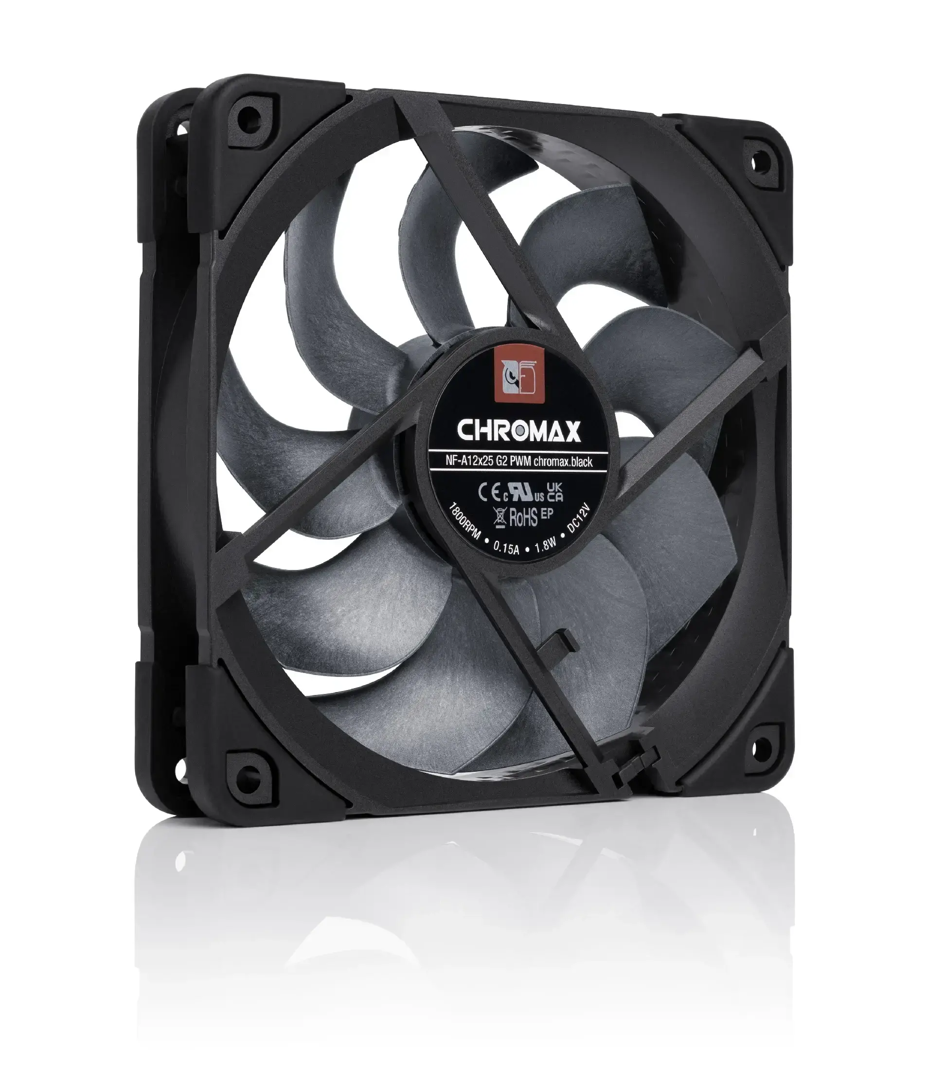 Noctua Вентилатор Fan 120mm NF-A12x25 G2 PWM chromax.black