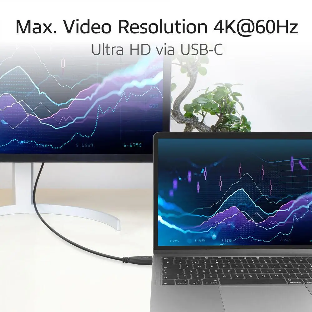 ACT Кабел USB-C - USB-C, 10Gbps, 60W, 0.5 м, конектори - 1x прав и 1x на 90° up/down angled - image 4