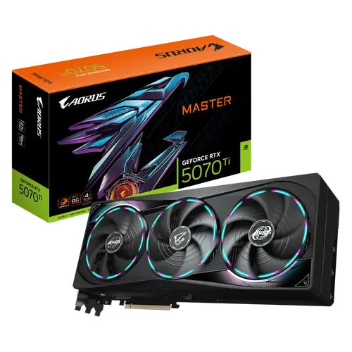 Видео карта, GIGABYTE GB RTX5070TI AORUS MASTER 16G Видео карта, GIGABYTE GB RTX5070TI AORUS MASTER 16G