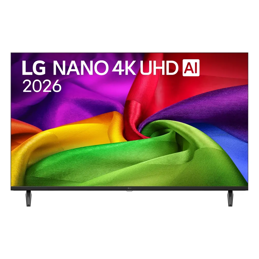 Телевизор, LG 43NU800B3LC 43" 4K HDR UHD, 3840x2160, DVB-T2/C/S2, AI Alpha 7, HDR 10, webOS 26, ThinQ AI, VRR, ALLM, HGiG, WiFi, Clear Voice, 4K Super Upscaling, Bluetooth 5.3, Hdmi e-ARC , CI, LAN, AirPlay2, AI Sound Pro, Google Cast, 2 Pole stand, Black