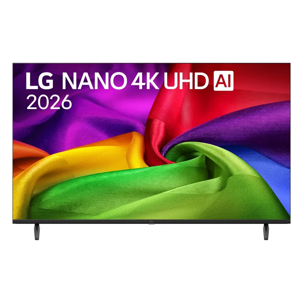 Телевизор, LG 50NU800B3LC, 50" 4K HDR UHD, 3840x2160, DVB-T2/C/S2, AI Alpha 7, HDR 10, webOS 26, ThinQ AI, VRR, ALLM, HGiG, WiFi, Clear Voice, 4K Super Upscaling, Bluetooth 5.3, Hdmi e-ARC , CI, LAN, AirPlay2, AI Sound Pro, Google Cast, 2 Pole stand, Black