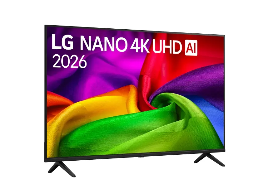 Телевизор, LG 50NU800B3LC, 50" 4K HDR UHD, 3840x2160, DVB-T2/C/S2, AI Alpha 7, HDR 10, webOS 26, ThinQ AI, VRR, ALLM, HGiG, WiFi, Clear Voice, 4K Super Upscaling, Bluetooth 5.3, Hdmi e-ARC , CI, LAN, AirPlay2, AI Sound Pro, Google Cast, 2 Pole stand, Black - image 1