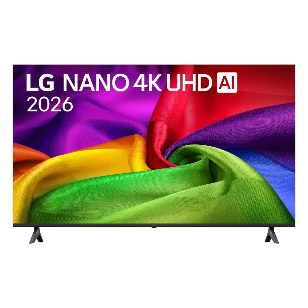 Телевизор, LG 55NU800B3LA, 55" 4K HDR UHD, 3840x2160, DVB-T2/C/S2, AI Alpha 7, HDR 10, webOS 26, ThinQ AI, VRR, ALLM, HGiG, WiFi, Clear Voice, 4K Super Upscaling, Bluetooth 5.3, Hdmi e-ARC, CI, LAN, AirPlay2, AI Sound Pro, Google Cast, 2 Pole stand, Black
