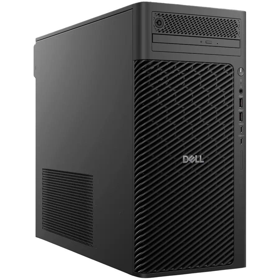 Dell Pro Max Tower T2 (FCT2250), Intel Core Ultra 7 265(20C, 20T, 30MB, up to 5.3GHz), 16GB(1x16GB) DDR5, 256GB M.2 SSD+2TB HDD, Nvidia RTXA1000, BG KBD+Mouse, Win11Pro, 3Y Basic Onsite