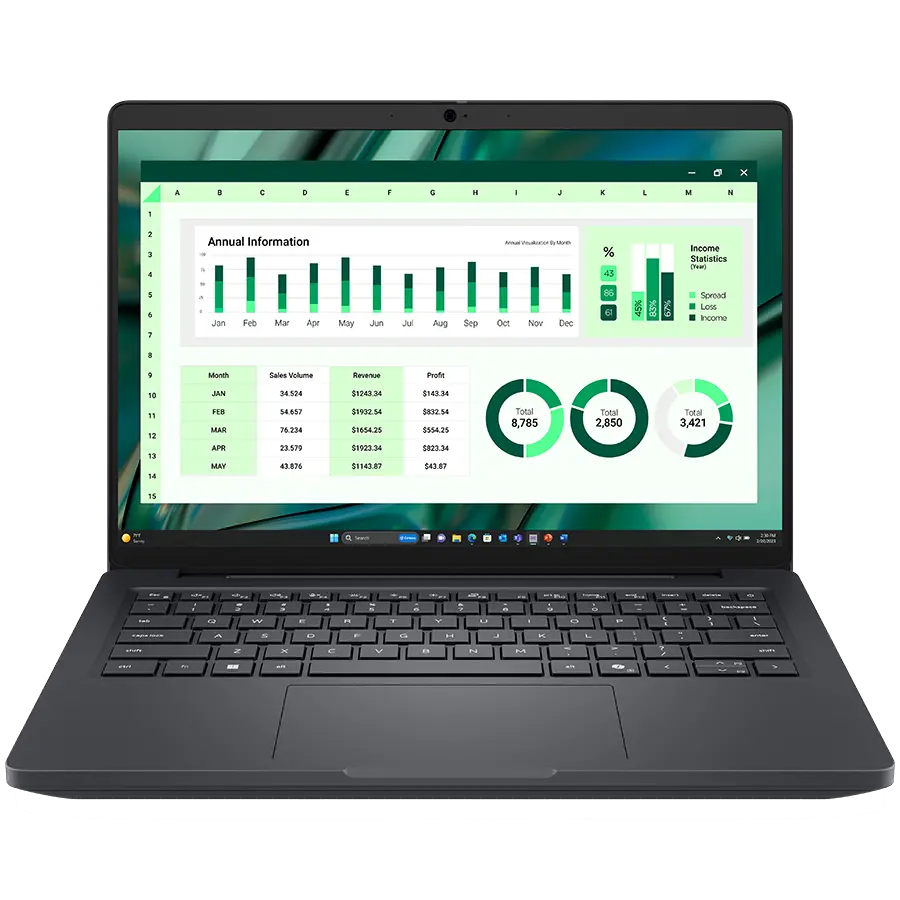 Dell Pro Max 14 (MC14250), Intel Core Ultra 7 255H(16C, 16T, 24MB, up to 5.1GHz), 14.0" FHD+(1920x1200) Non-Touch, 32GB(1x32GB) DDR5 LPCAMM, 512GB M.2 SSD, Nvidia RTX500 6GB, WiFi+BT, IR Cam+Mic, BG Backlit KBD, FPR, Win11Pro, 3Y Basic Onsite