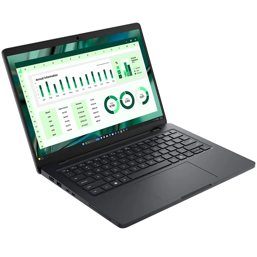 Dell Pro Max 14 (MC14250), Intel Core Ultra 7 255H(16C, 16T, 24MB, up to 5.1GHz), 14.0" FHD+(1920x1200) Non-Touch, 32GB(1x32GB) DDR5 LPCAMM, 512GB M.2 SSD, Nvidia RTX500 6GB, WiFi+BT, IR Cam+Mic, BG Backlit KBD, FPR, Win11Pro, 3Y Basic Onsite - image 2