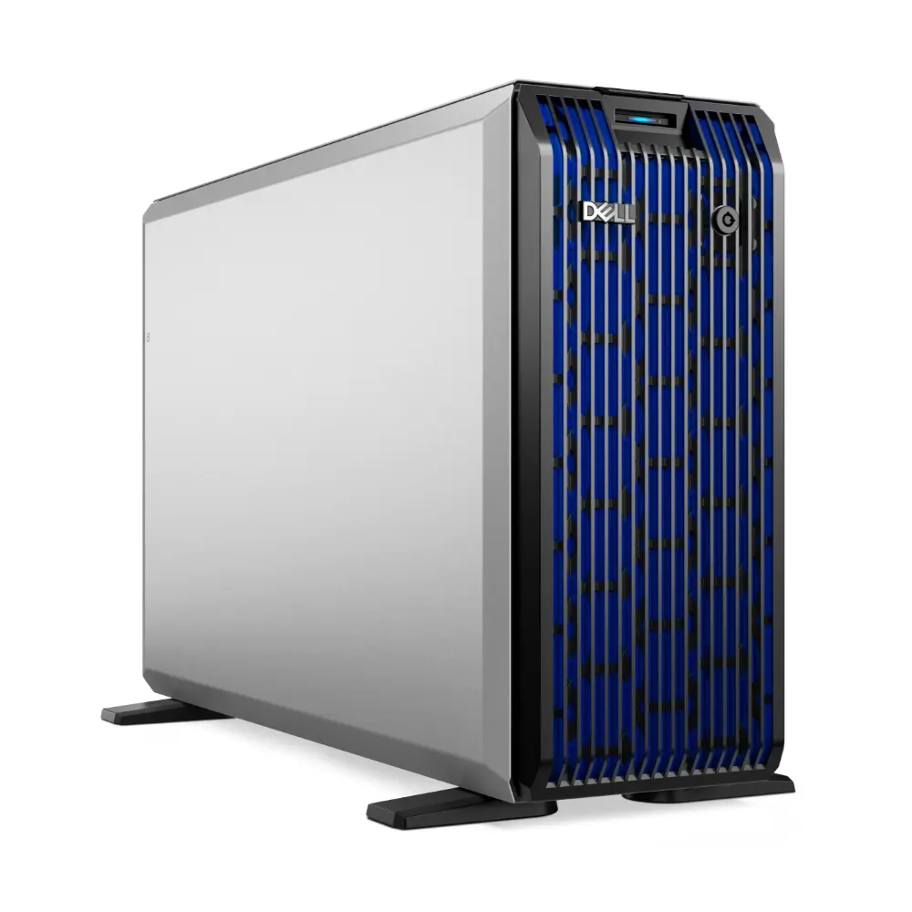 Сървър, Dell PowerEdge T360, Xeon 6315P, 8x 3.5" Chassis Hot Plug, Intel Xeon 6 Performance 6315P 2.8G, 4C/4T, 12M Cache, 16GB UDIMM 5600MT/s ECC, 2TB 7.2K RPM SATA Hard Drive, Single 700W PSU, PERC H355, iDRAC9 Enterprise 16G, Security Bezel, 3Y Basic NBD - image 2