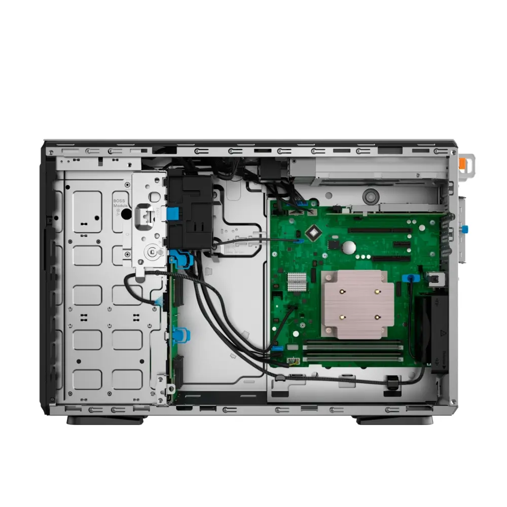 Сървър, Dell PowerEdge T360, Xeon 6315P, 8x 3.5" Chassis Hot Plug, Intel Xeon 6 Performance 6315P 2.8G, 4C/4T, 12M Cache, 16GB UDIMM 5600MT/s ECC, 2TB 7.2K RPM SATA Hard Drive, Single 700W PSU, PERC H355, iDRAC9 Enterprise 16G, Security Bezel, 3Y Basic NBD - image 4