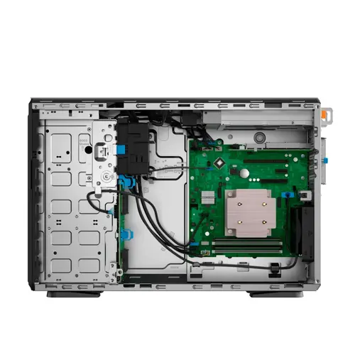 Сървър, Dell PowerEdge T360, Xeon 6315P, 8x 3.5" Chassis Hot Plug, Intel Xeon 6 Performance 6315P 2.8G, 4C/4T, 12M Cache, 16GB UDIMM 5600MT/s ECC, 2TB 7.2K RPM SATA Hard Drive, Single 700W PSU, PERC H355, iDRAC9 Enterprise 16G, Security Bezel, 3Y Basic NBD - image 4