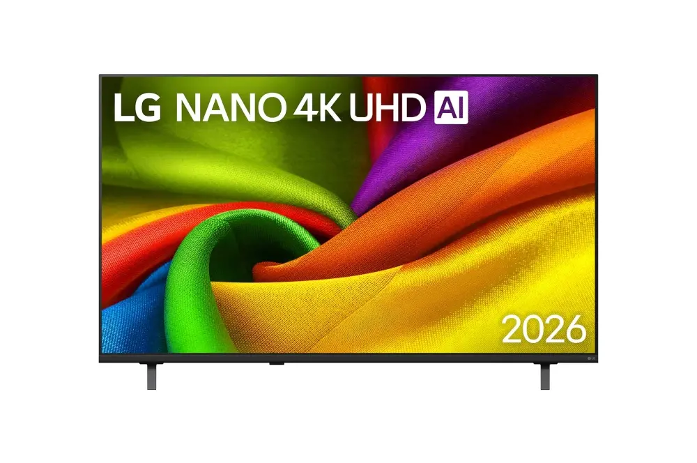 Телевизор, LG 55NU8E0B3LA, 55" 4K HDR UHD, 3840x2160, DVB-T2/C/S2, AI Alpha 7, HDR 10, webOS 26, ThinQ AI, VRR, ALLM, HGiG, WiFi, Clear Voice, 4K Super Upscaling, Bluetooth 5.3, Hdmi e-ARC , CI, LAN, AirPlay2, AI Sound Pro, Google Cast, 2 Pole stand, Black