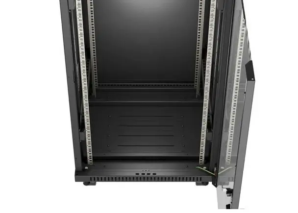 Комуникационен шкаф, Lanberg Rack Cabinet 19" Free-Standing 22U/600X600 (FlAT Pack) With Glass Door LCD Black V2 - image 6