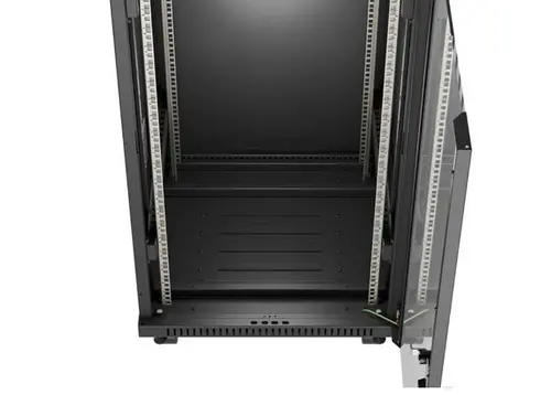 Комуникационен шкаф, Lanberg Rack Cabinet 19" Free-Standing 22U/600X600 (FlAT Pack) With Glass Door LCD Black V2 - image 6