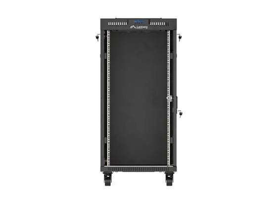 Комуникационен шкаф, Lanberg Rack Cabinet 19" Free-Standing 24U/600X800 (FlAT Pack) With Glass Door LCD Black V2 - image 7