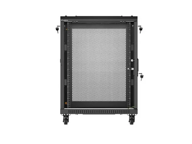 Dulap de comunicații, Lanberg rack cabinet 19" free-standing 15U/600X600 (FLAT PACK) cu ușă perforată, negru - image 5