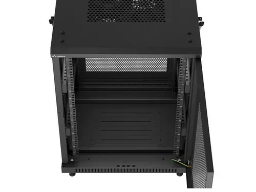 Комуникационен шкаф, Lanberg rack cabinet 19" free-standing 15U/600X600 (FLAT PACK) with mesh door black - image 6