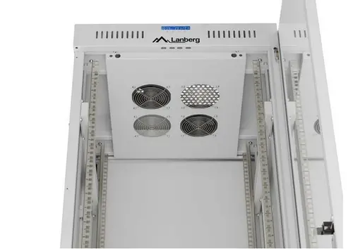 Комуникационен шкаф, Lanberg Rack Cabinet 19" Free-Standing 42U/600X600 (FlAT Pack) With Glass Door LCD Grey V2 - image 3