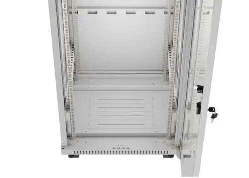 Комуникационен шкаф, Lanberg Rack Cabinet 19" Free-Standing 42U/600X600 (FlAT Pack) With Glass Door LCD Grey V2 - image 4