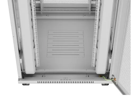 Комуникационен шкаф, Lanberg Rack Cabinet 19" Free-Standing 42U/800X1000 (FlAT Pack) With Mesh Door LCD Grey - image 5